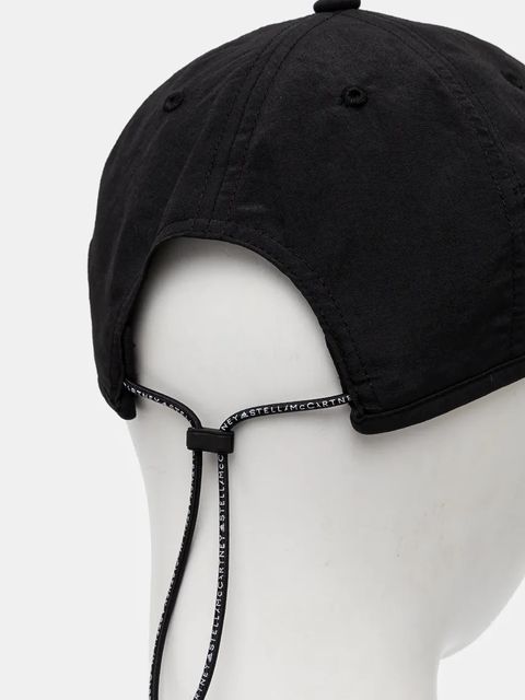 adidas by Stella McCartney czapka z daszkiem kolor czarny z nadrukiem IX6608