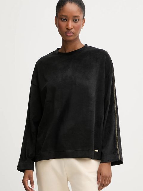 United Colors of Benetton longsleeve piżamowy damska kolor czarny 3JQA3M08B - zdjęcie produktu nr 1