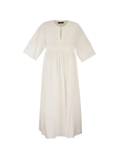 Weekend Max Mara crew-neck maxi dress - White - zdjęcie produktu nr 1