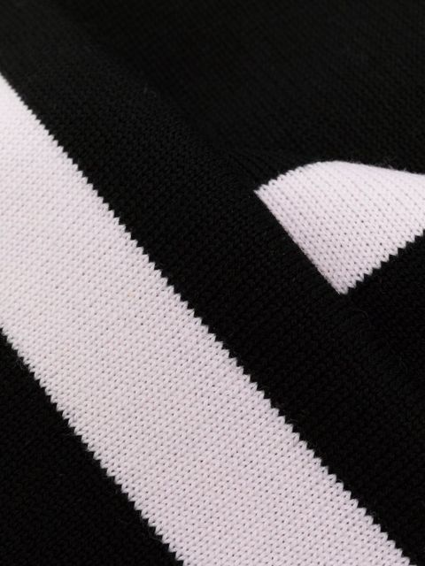 Givenchy intarsia-knit logo wool scarf - Black - zdjęcie produktu nr 2