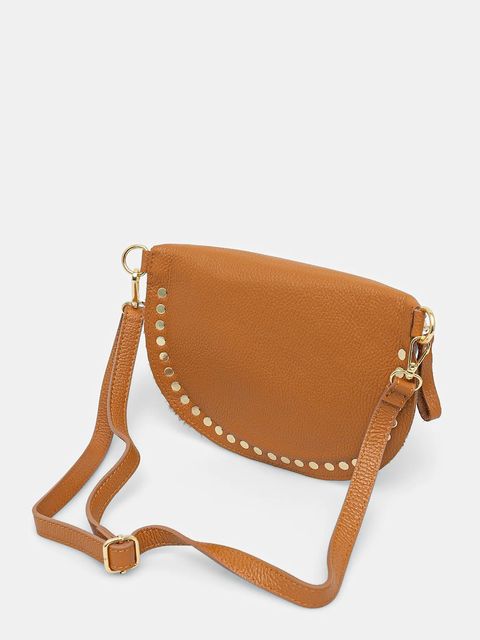 Answear.LAB torebka skórzana kolor brązowy