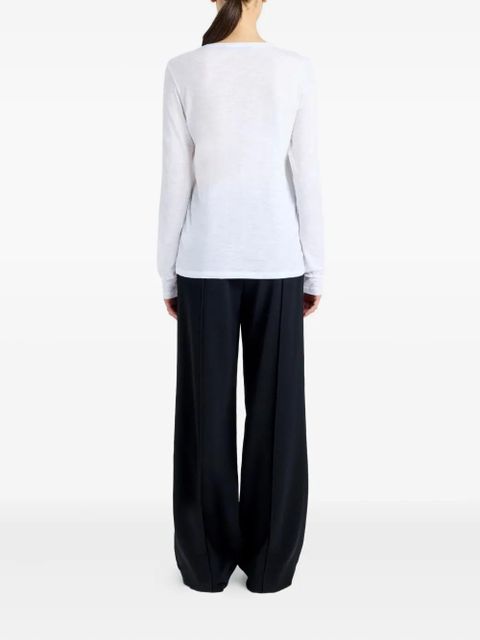 Proenza Schouler long-sleeve jersey T-shirt - White