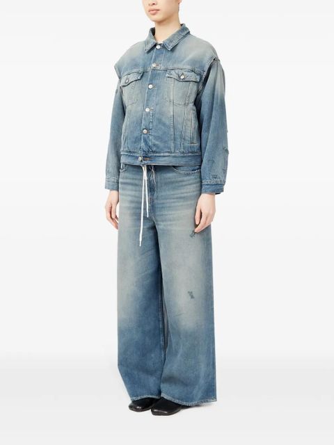 MM6 Maison Margiela single-stitch denim jacket - Blue