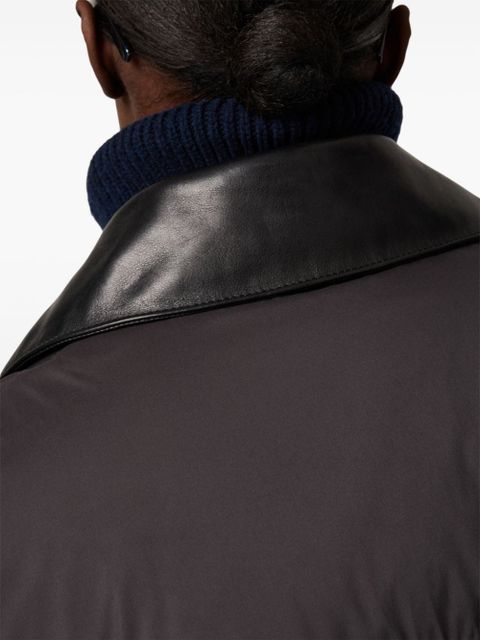 Miu Miu cropped down jacket - Black