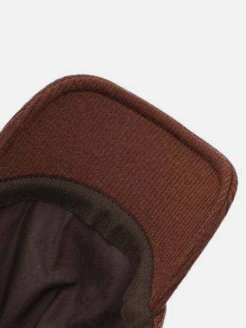 Iceberg czapka z daszkiem z wełną kolor brązowy 7102 6962