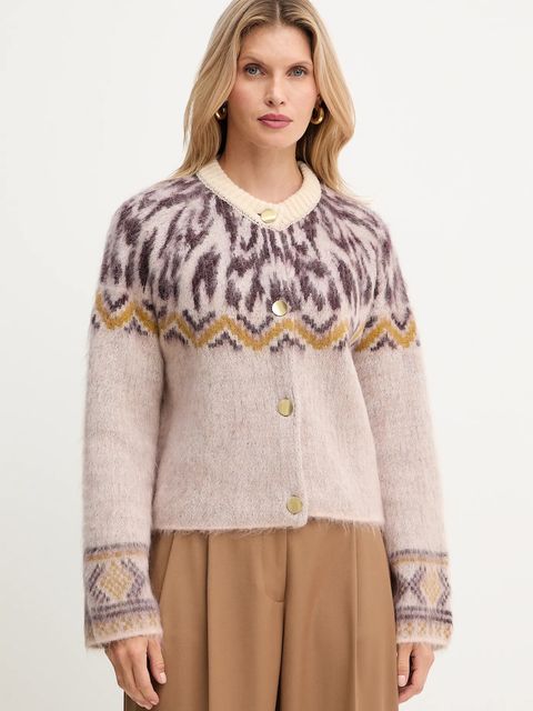 Forte Forte kardigan z dodatkiem wełny damski kolor beżowy 14459.myknit - zdjęcie produktu nr 1