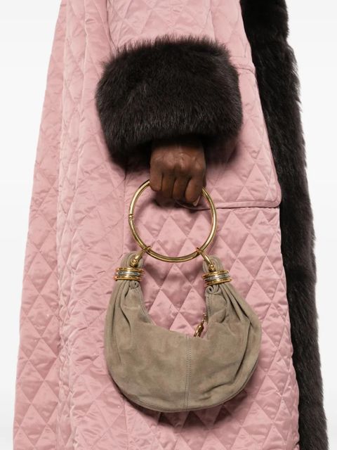 Chloé Bracelet suede tote bag - Grey