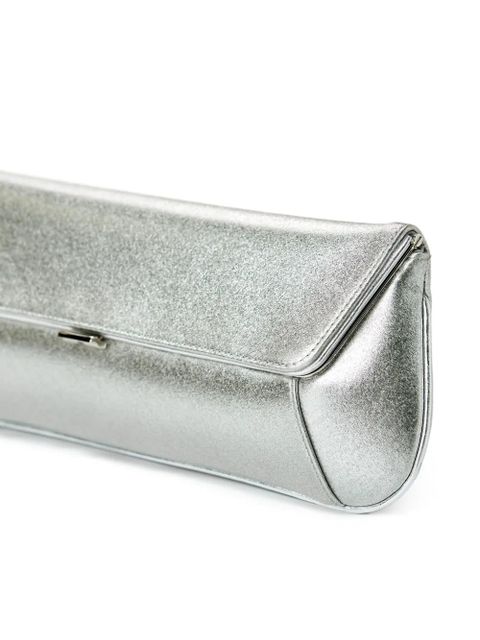 Amina Muaddi Ami clutch bag - Silver