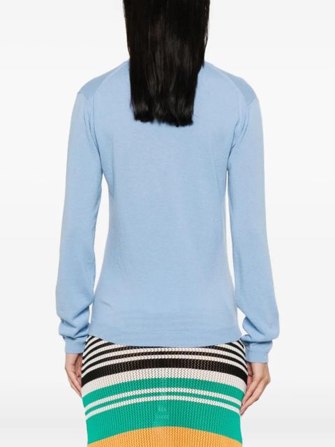 Marni V-neck wool sweater - Blue
