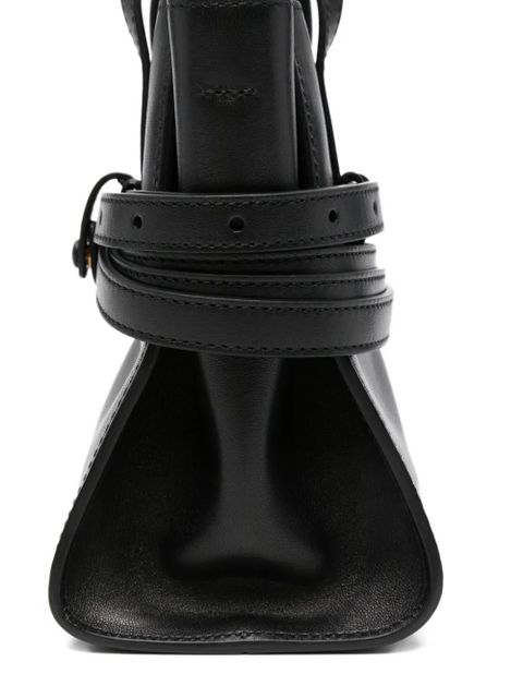 Moschino buckle-strap tote bag - Black