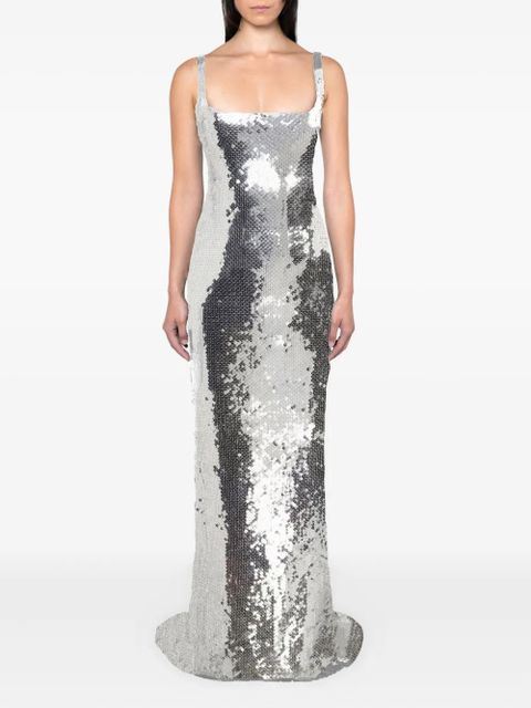 16Arlington Electra sequinned gown - Silver - zdjęcie produktu nr 2