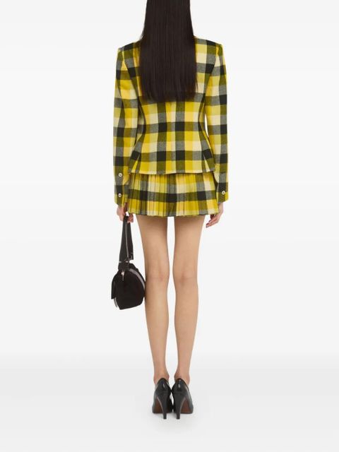 Vivienne Westwood Georgia checked double-breasted jacket - Yellow