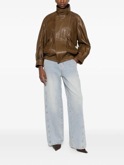 Eleh button-fastening wide-leg jeans - Blue - zdjęcie produktu nr 2