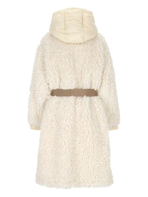 Moncler Grenoble belted hooded coat - Neutrals - zdjęcie produktu nr 2