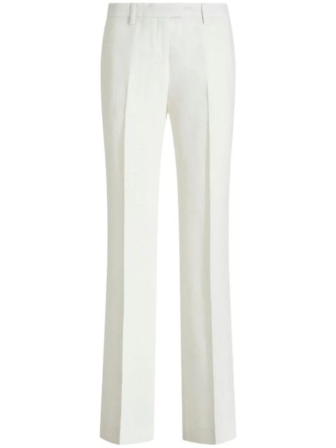 ETRO slub-texture tailored trousers - White - zdjęcie produktu nr 1