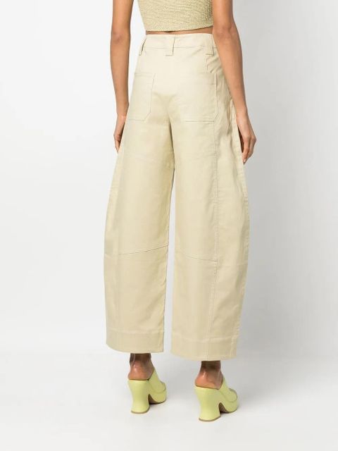 Cult Gaia tapered wide-leg trousers - Green