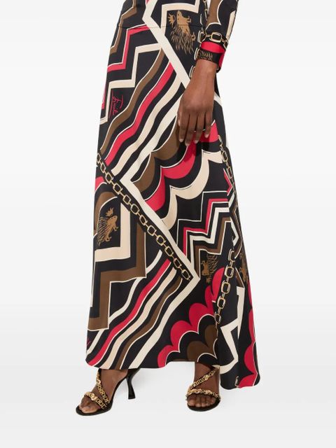 PUCCI abstract-print maxi skirt - Black