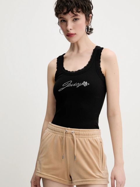 Juicy Couture szorty welurowe TAMIA