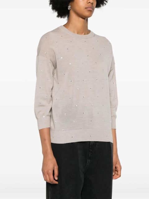 Zadig&Voltaire Kansy knittted wool jumper - Neutrals