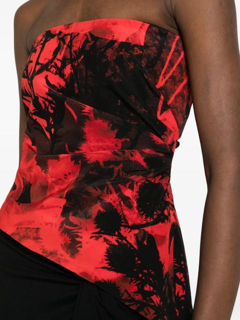 Alexander McQueen floral top - Red