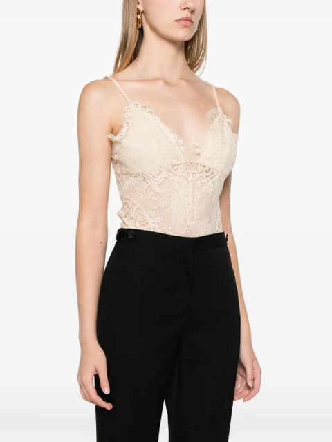 ZIMMERMANN Illustration lace bodysuit - Neutrals