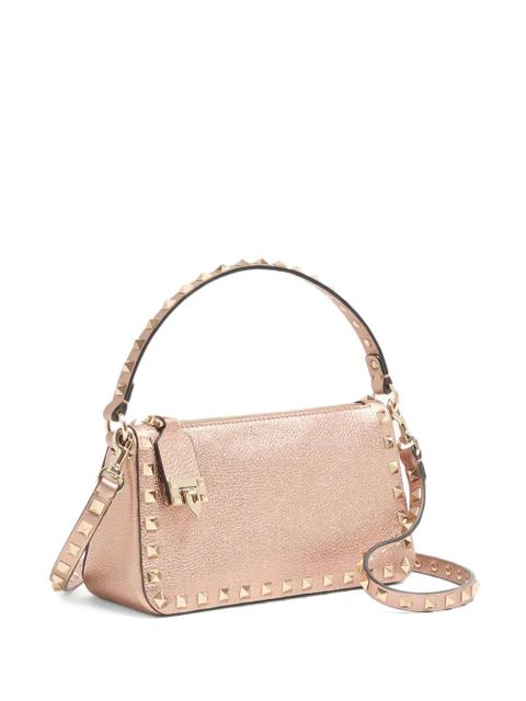 Valentino Garavani small Rockstud grainy leather tote bag - Pink - zdjęcie produktu nr 2