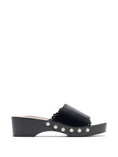 Simone Rocha scalloped pearl sandals - Black - zdjęcie produktu nr 1
