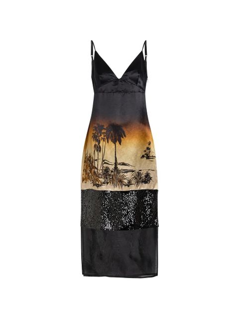 STAUD Nalu print sequin dress - Black - zdjęcie produktu nr 1