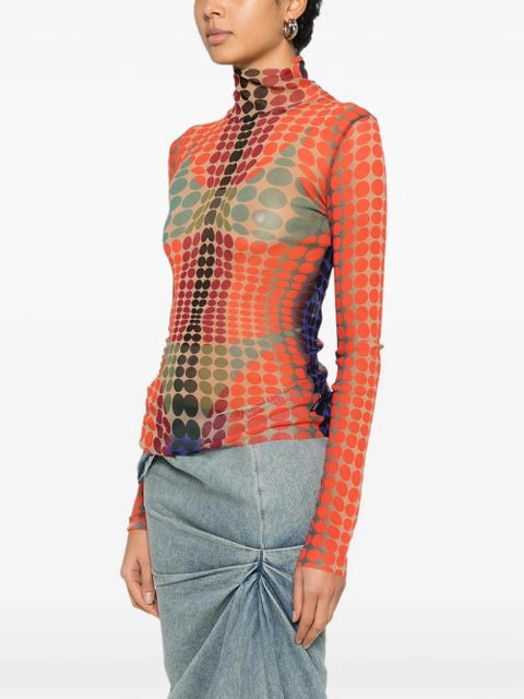 Jean Paul Gaultier patterned top - Orange - zdjęcie produktu nr 2