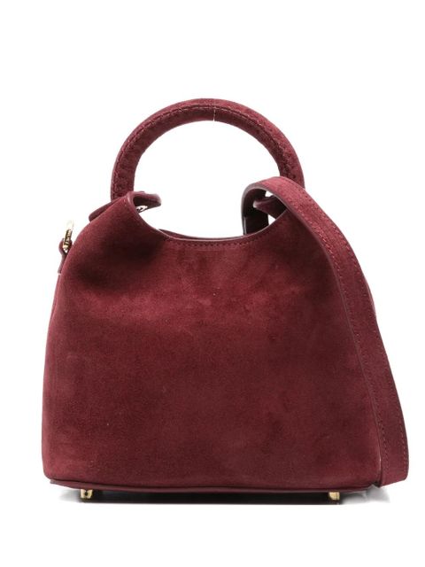 Elleme Madeleine suede top-handle tote bag - Red