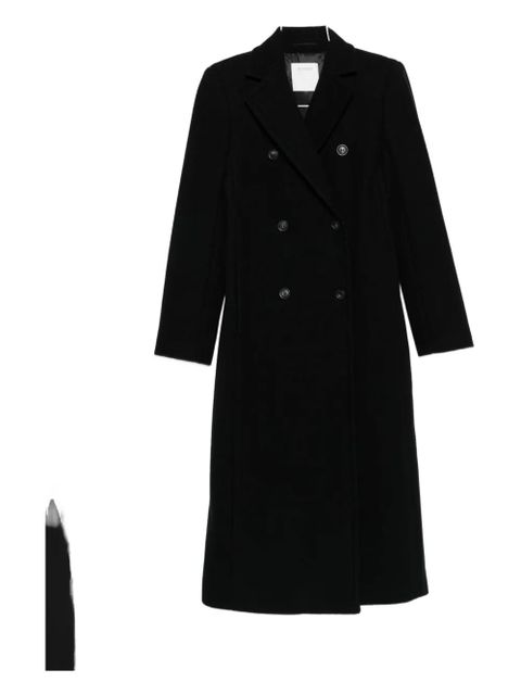 Sportmax double-breasted wool coat - Black
