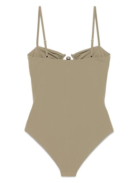 Christopher Esber Pierced Orbit swimsuit - Green - zdjęcie produktu nr 2