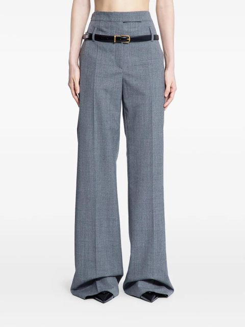 Prada belted tailored trousers - Grey - zdjęcie produktu nr 1
