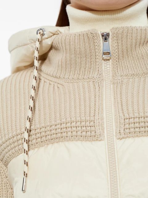 Moncler logo-patch cardigan - Neutrals