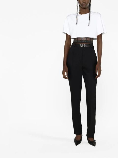 Dolce & Gabbana high-rise tapered trousers - Black