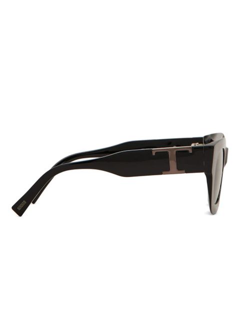 Tod's geometric logo sunglasses - Black