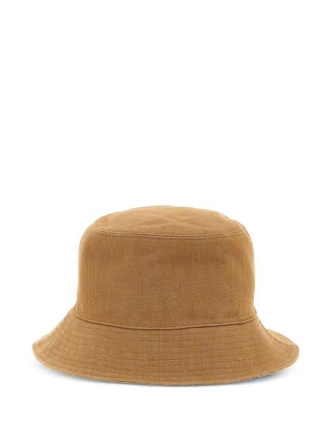 FENDI FF-pattern reversible bucket hat - Neutrals