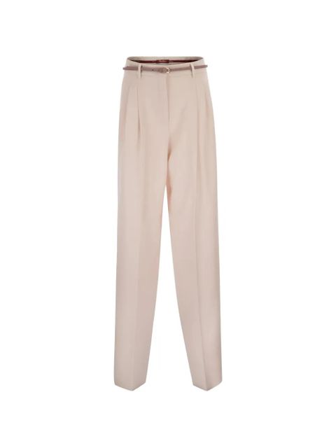 Max Mara Mstcorvino pleated belted trousers - Neutrals - zdjęcie produktu nr 1