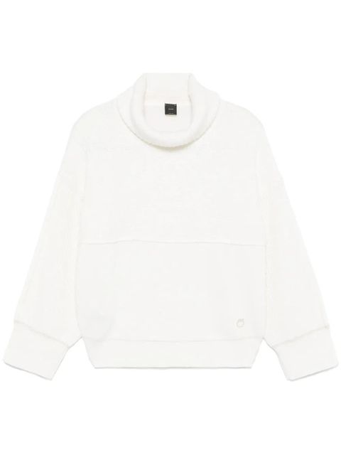 PINKO logo-embroidered sweater - White - zdjęcie produktu nr 1