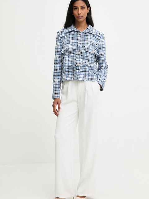 Answear.LAB marynarka kolor niebieski jednorzędowa wzorzysta - zdjęcie produktu nr 2