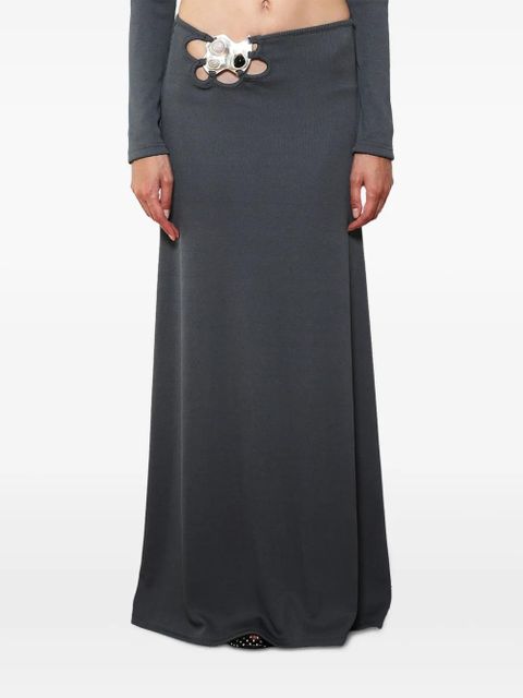 Christopher Esber Trio Stone maxi skirt - Grey