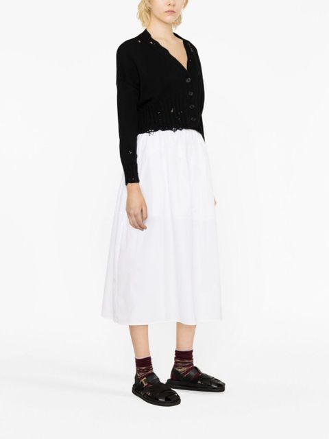 Marni distressed cropped cardigan - Black