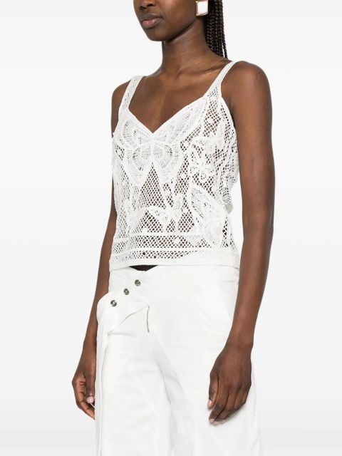 Blumarine lace top - White