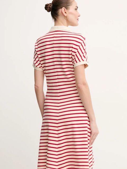 Tommy Hilfiger sukienka kolor czerwony mini rozkloszowana WW0WW44513