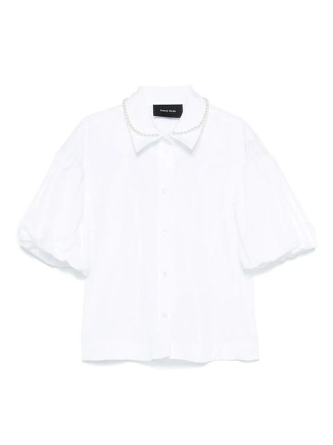 Simone Rocha pearl-embellished shirt - White - zdjęcie produktu nr 1