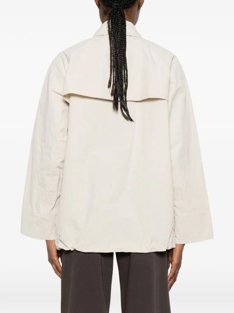 Barbour Debbie Showerproof flap-pocket button coat - Neutrals