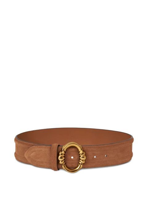 ETRO oval-buckle suede belt - M1384 LIGHT BROWN - zdjęcie produktu nr 1
