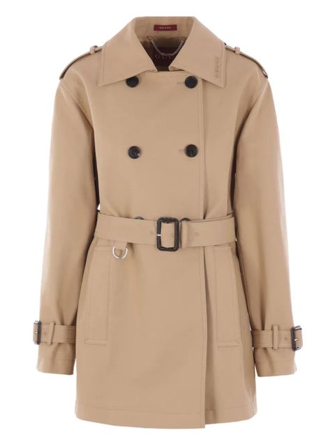 Gucci double-breasted belted trench coat - Neutrals - zdjęcie produktu nr 1