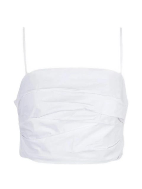 STAUD ruched top - White - zdjęcie produktu nr 1