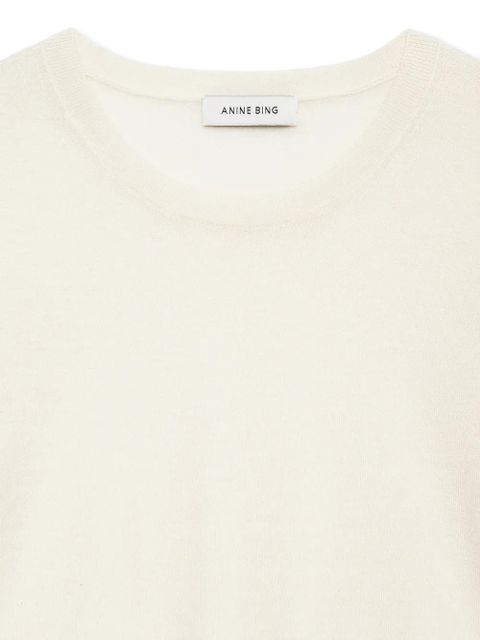 ANINE BING mora crop sweater - Neutrals